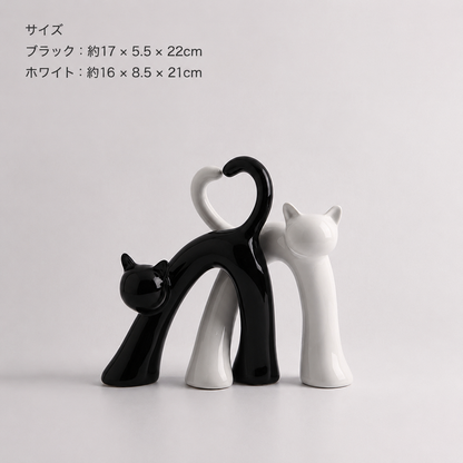 ハートテール キャットオブジェ
